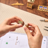 RoboTime 3D skládačka Zarážka na knihy Miniatura domečku Knihovna divů