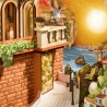 RoboTime 3D skládačka Zarážka na knihy Miniatura domečku Západ slunce na ostrově