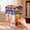 RoboTime 3D skládačka Zarážka na knihy Miniatura domečku Hračkářství plné pokladů