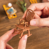 RoboTime 3D skládačka Zarážka na knihy Miniatura domečku Tichý studijní koutek