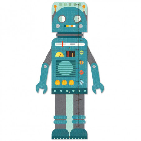 Petitcollage rostoucí metr modrý robot