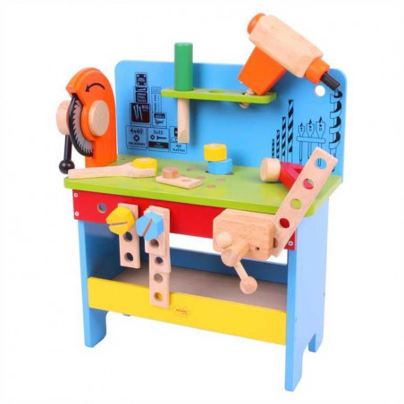 Bigjigs Toys dřevěné hračky - pracovní ponk