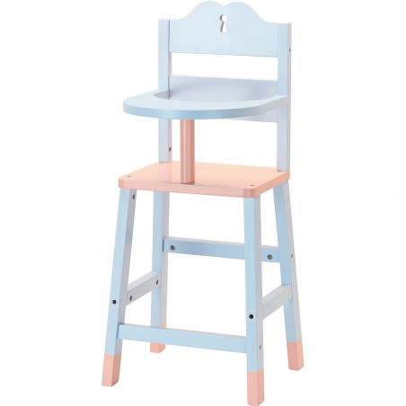 Petitcollin Dřevěná jídelní židlička pro panenky