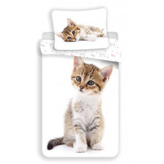 Jerry Fabrics Povlečení fototisk Kitten white 140x200, 70x90 cm