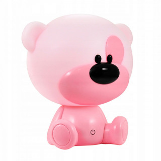 Polux LED Stmívatelná dětská noční lampička medvěd růžový PO309907