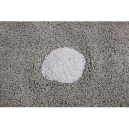 Ručně tkaný kusový koberec Polka Dots Grey-White 120x160 cm