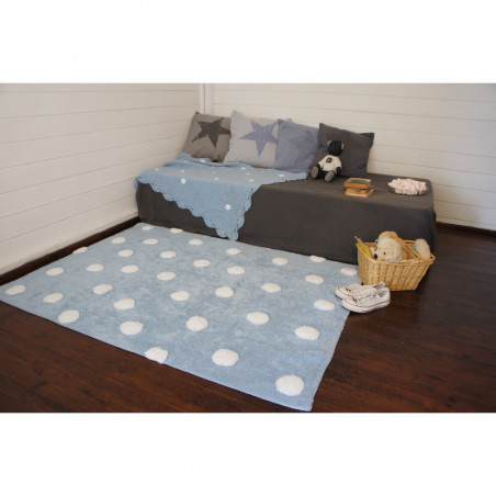 Ručně tkaný kusový koberec Polka Dots Grey-White 120x160 cm