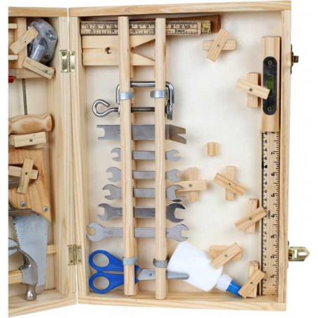 Dřevěné hračky - Kufřík dřevěné nářadí Deluxe
