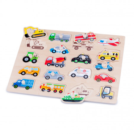 New Classic Toys Vkládací puzzle - AUTA