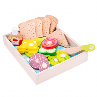 New Classic Toys Dřevěné potraviny oběd, piknik 18 ks