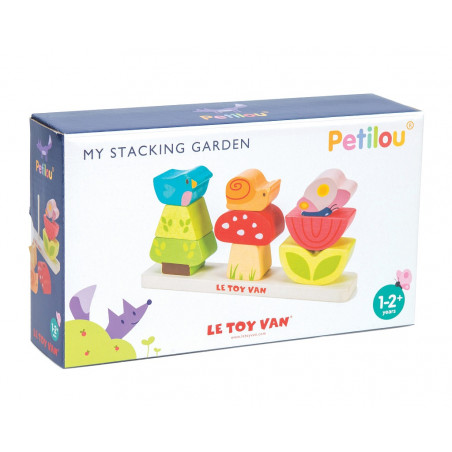 Le Toy Van Petilou - Skládací kostky veselá zahrádka