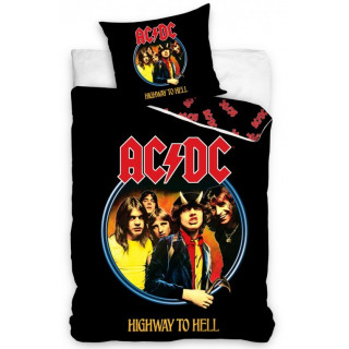 Carbotex BAVLNĚNÉ POVLEČENÍ AC/DC HIGHWAY TO HELL 140x200/ 70x90 cm