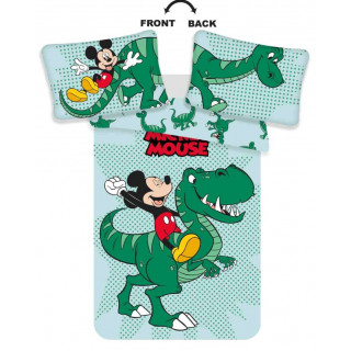Jerry Fabrics Povlečení do postýlky Mickey Dino baby 100x135, 40x60 cm