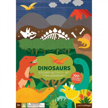 Petitcollage kreativní samolepky - Dinosauři