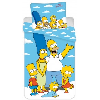 Jerry Fabrics Povlečení Simpsons Family clouds 02 140x200, 70x90 cm