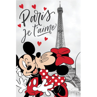 Jerry Fabrics Dětská fleecová deka MM in Paris "Eiffel Tower" 100x150 cm