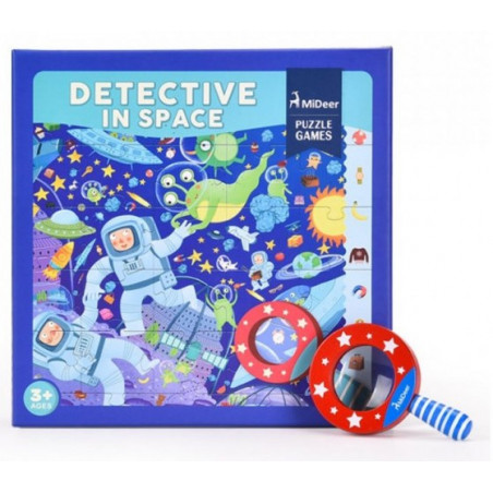 MiDeer Detektivní puzzle Ve vesmíru 42 dílků