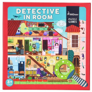 MiDeer Detektivní puzzle Detektiv v pokoji 42 dílků