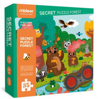 MiDeer Detektivní puzzle Tajemný les 35 dílků
