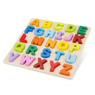 New Classic Toys Dřevěné vkládací puzzle velká abeceda