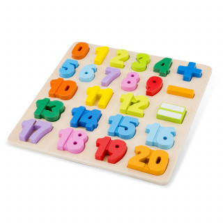 New Classic Toys Dřevěné vkládací puzzle čísla