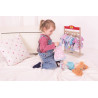 Bigjigs Toys tyrkysové šaty se svetrem pro panenku 28 cm Bigjigs Toys tyrkysové šaty se svetrem pro panenku 28 cm