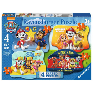 RAVENSBURGER Puzzle Tlapková patrola 4v1 (4,6,8,10 dílků)