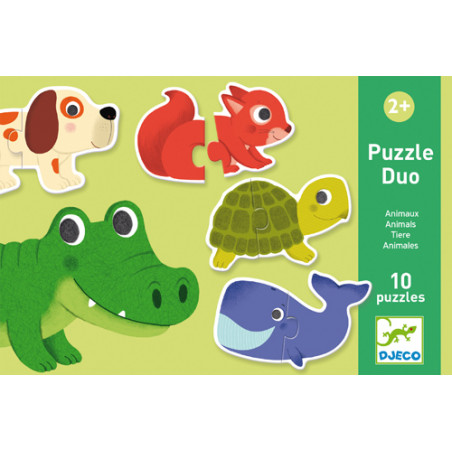 Djeco Duo puzzle Zvířátka 20 dílků