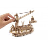 Ugears 3D dřevěné mechanické puzzle Výzkumný parník