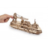 Ugears 3D dřevěné mechanické puzzle Výzkumný parník