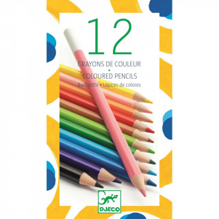 Djeco 12 kreativních pastelek DOPRODEJ