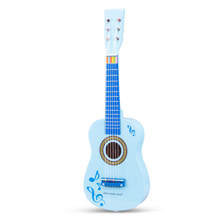 New Classic Toys Dětská kytara modrá s notami