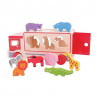 Bigjigs Toys dřevěné auto se zvířátky safari Bigjigs Toys dřevěné auto se zvířátky safari