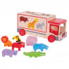 Bigjigs Toys dřevěné auto se zvířátky safari Bigjigs Toys dřevěné auto se zvířátky safari