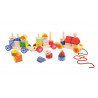 Bigjigs Toys dřevěný vláček s nasazováním Bigjigs Toys dřevěný vláček s nasazováním