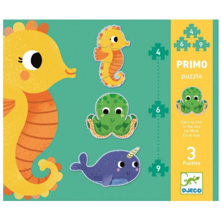 Djeco Puzzle pro nejmenší Pod mořem 19 dílků