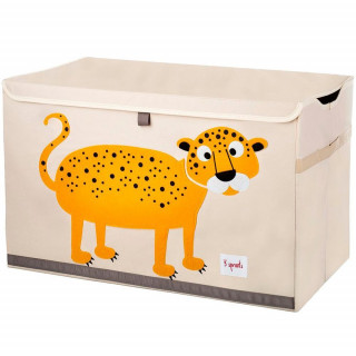 3 Sprouts bedna na hračky leopard