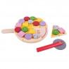 Bigjigs Toys dřevěná krájecí pizza se zlomky Bigjigs Toys dřevěná krájecí pizza se zlomky