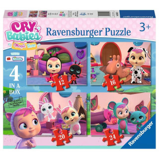 RAVENSBURGER Puzzle Cry Babies Kouzelné slzy 4v1 (12,16,20,24 dílků)