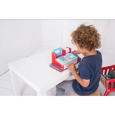 Bigjigs Toys Dřevěná hračka - Pokladna Bigjigs Toys Dřevěná hračka - Pokladna