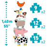 DJECO Puzzle gigant Ovečka Honoré a kamarádi DJECO Puzzle gigant Ovečka Honoré a kamarádi
