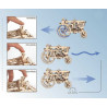 Ugears dřevěná stavebnice 3D mechanické Puzzle - Traktor Ugears dřevěná stavebnice 3D mechanické Puzzle - Traktor