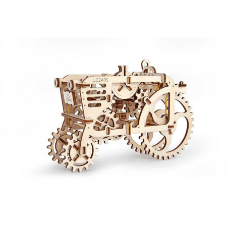 Ugears dřevěná stavebnice 3D mechanické Puzzle - Traktor Ugears dřevěná stavebnice 3D mechanické Puzzle - Traktor