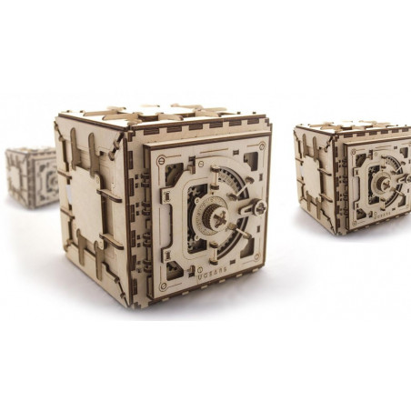 Ugears Dřevěná stavebnice 3D mechanické Puzzle Trezor