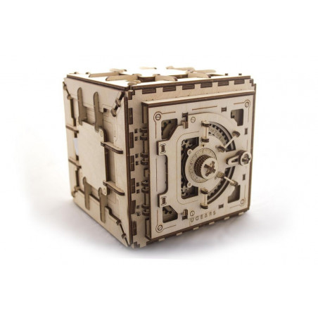 Ugears Dřevěná stavebnice 3D mechanické Puzzle Trezor