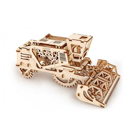 Ugears dřevěná stavebnice 3D mechanické Puzzle - Kombajn Ugears dřevěná stavebnice 3D mechanické Puzzle - Kombajn