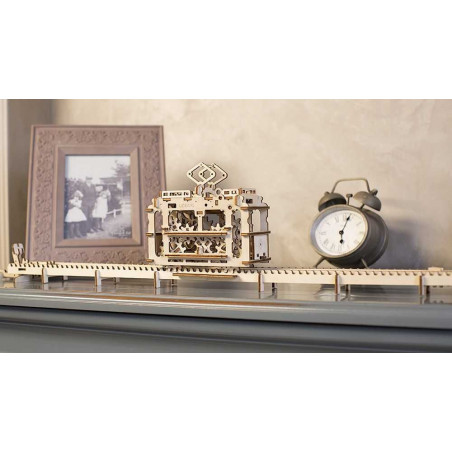 Ugears dřevěná stavebnice 3D mechanické Puzzle - Tramvaj Ugears dřevěná stavebnice 3D mechanické Puzzle - Tramvaj