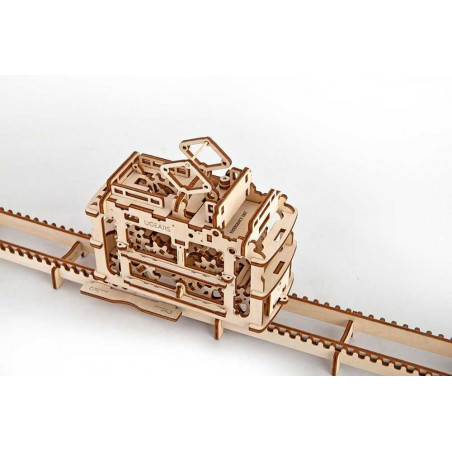 Ugears dřevěná stavebnice 3D mechanické Puzzle - Tramvaj