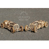 Ugears Dřevěná stavebnice 3D mechanické Puzzle Auto U-9 Grand Prix