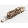 Ugears Dřevěná stavebnice 3D mechanické Puzzle Parní lokomotiva s tendrem Ugears Dřevěná stavebnice 3D mechanické Puzzle Parní lokomotiva s tendrem